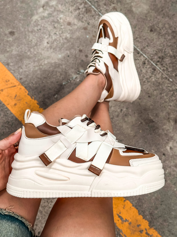 Manhattan Sneakers Camel & Nude