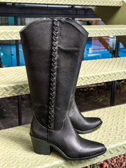 Curl Black Boots