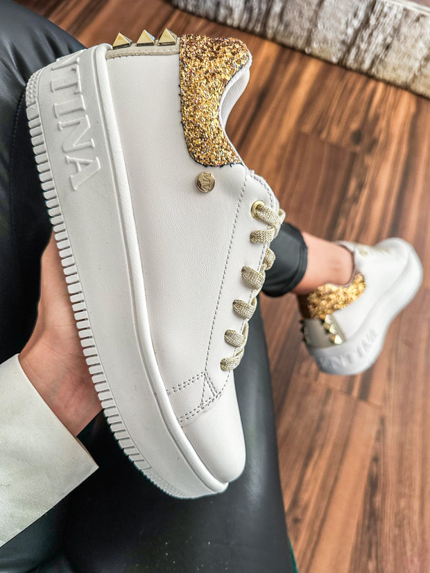 Boston Gold Studs Sneakers