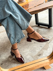 Mia Heels Puntal Tacón mini Vino