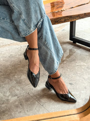 Mia Heels Puntal Tacón mini Negro