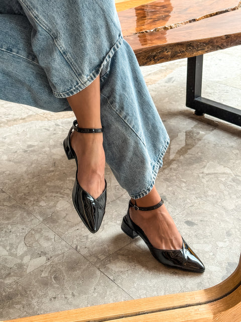 Mia Heels Puntal Tacón mini Negro