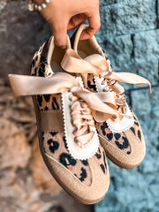Leopard Charms Nude Sneakers