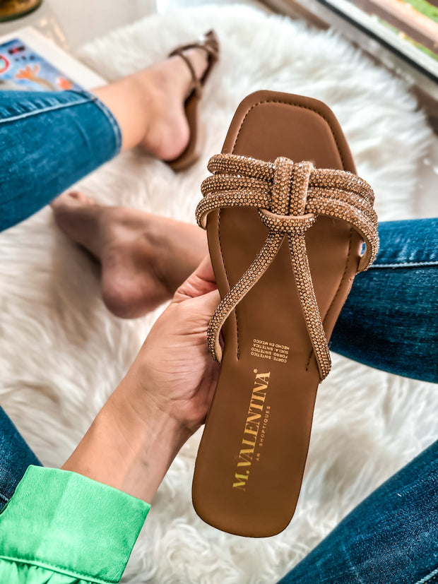 Fany Shiny Gold Sandals