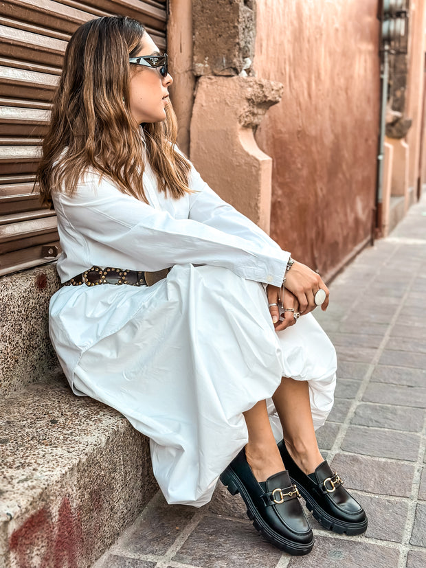 St Tome Mocasines Black