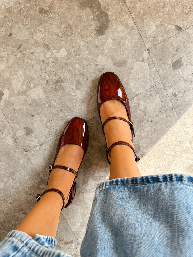 Mia Heels Mary Jane Tacón mini Vino