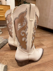 Flame Gold Rose Boots