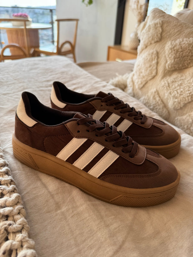 Milan Brown Sneakers