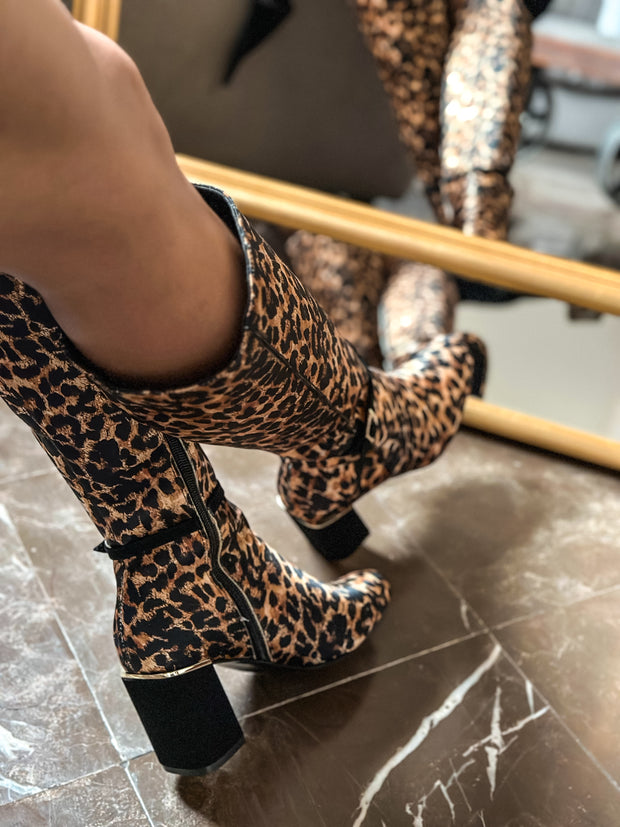 Leopard Luxe High Boots