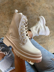 Combat Soft Latte Boots