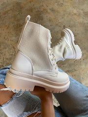 Combat Soft Latte Boots