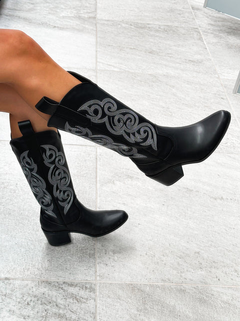 Edge Black Boots