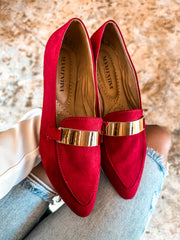 Bali Gold Red Flats