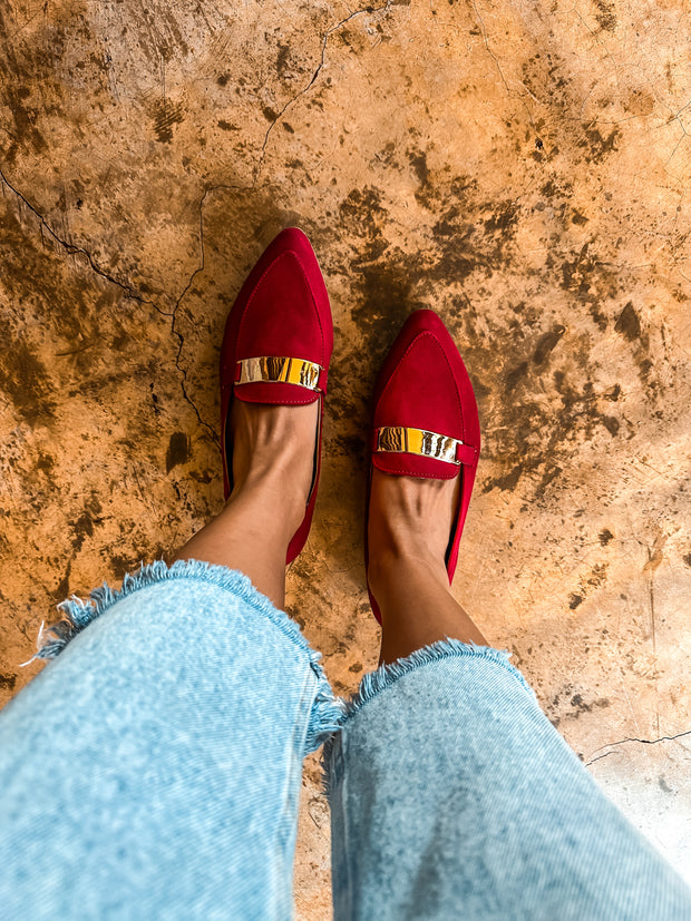 Bali Gold Red Flats