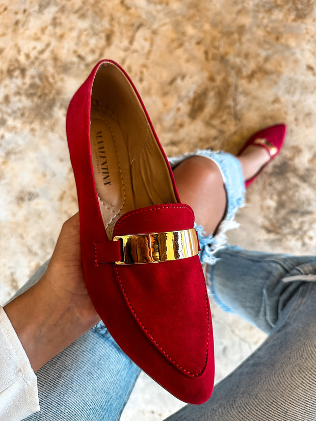 Bali Gold Red Flats