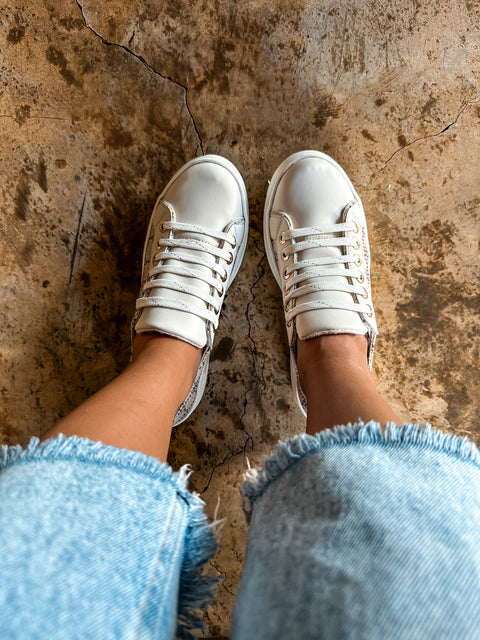 Iconic Brown Stamp Sneakers