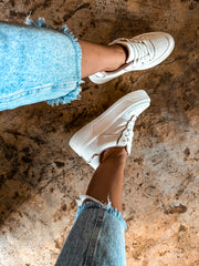 Boston Gold Waves White Sneakers