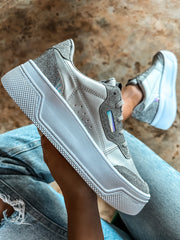 Boston Shiny Silver Sneakers