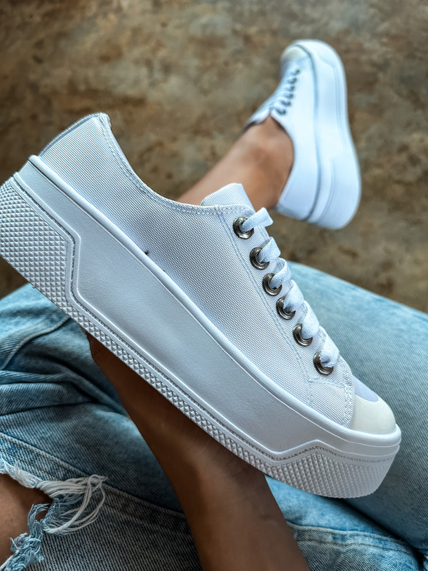 Half Tip White Sneakers