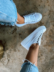Half Tip White Sneakers