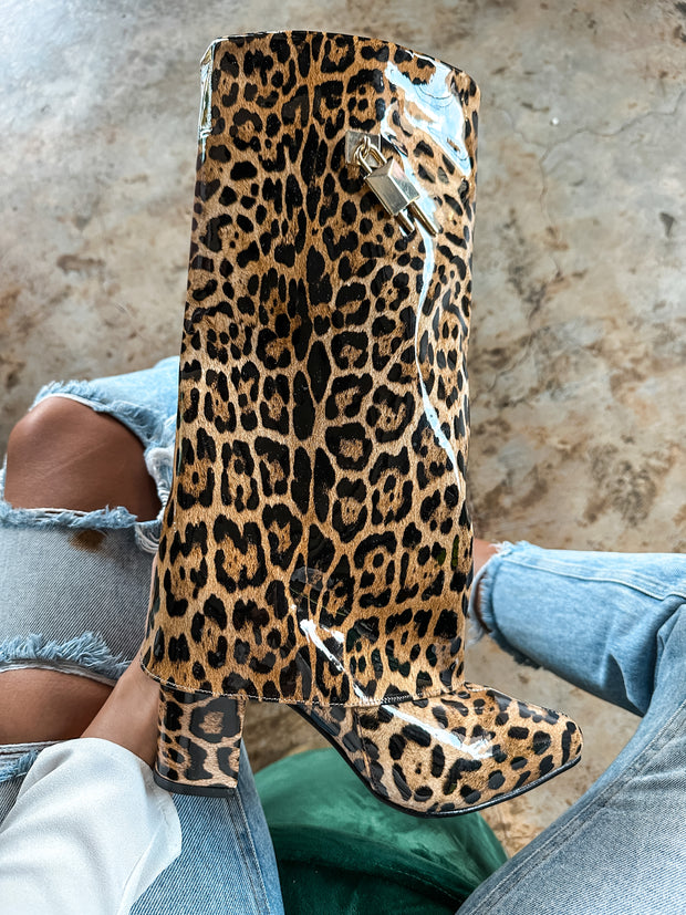 Valle Long Leopard Boots