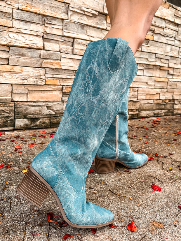 Santa Fe Border Denim Boots