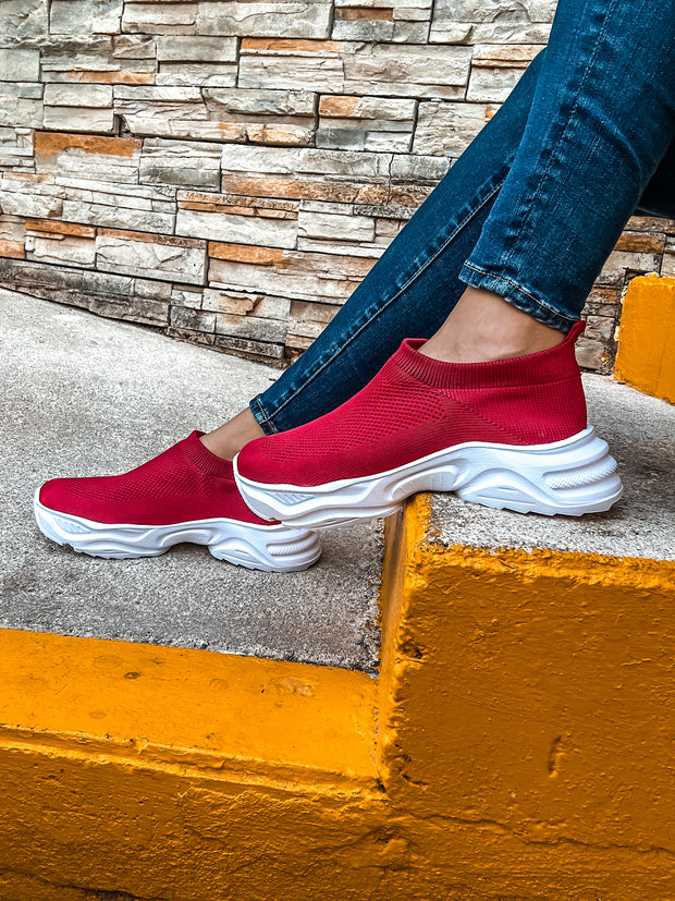 Comfy Red Sneakers