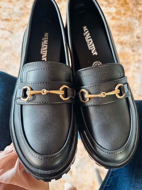 St Patrick New Black Loafers