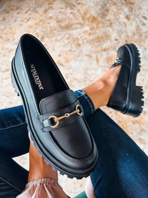 St Patrick New Black Loafers