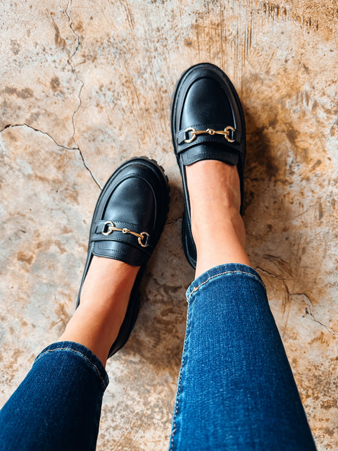 St Patrick New Black Loafers