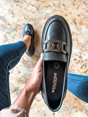 Ina Black Loafers