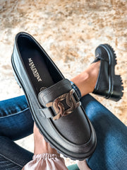 Ina Black Loafers