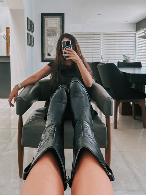 Cowgirl Black Boots
