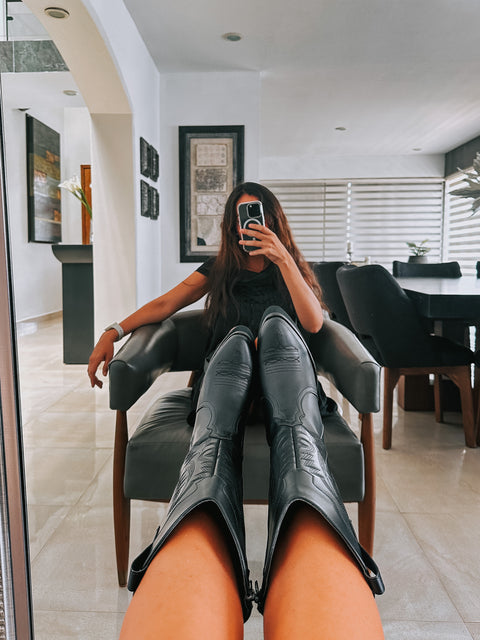 Cowgirl Black Boots