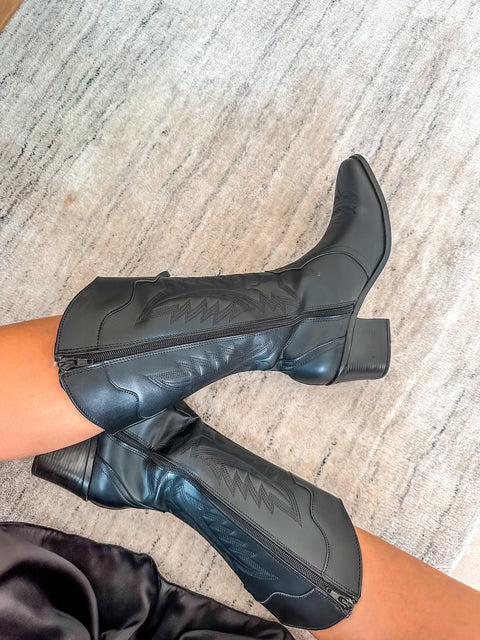 Cowgirl Black Boots
