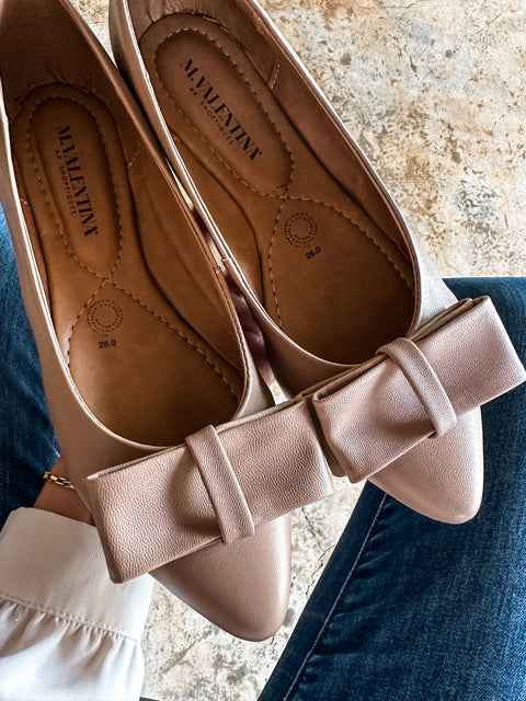 Paris Knot Nude Flats