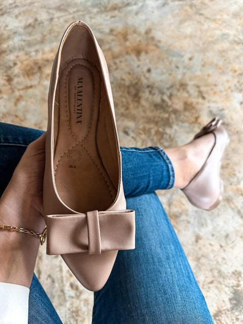 Paris Knot Nude Flats
