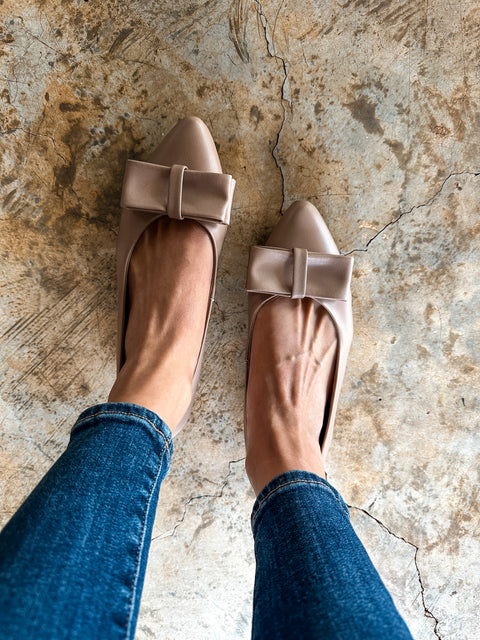 Paris Knot Nude Flats