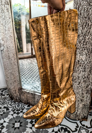 Paris Coco Gold Boots