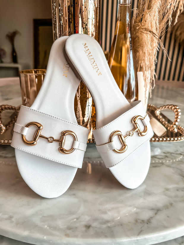 Aloha Big Iron White Sandals