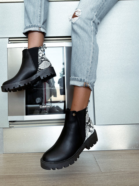 Harlem Boots Snake & Black Matte