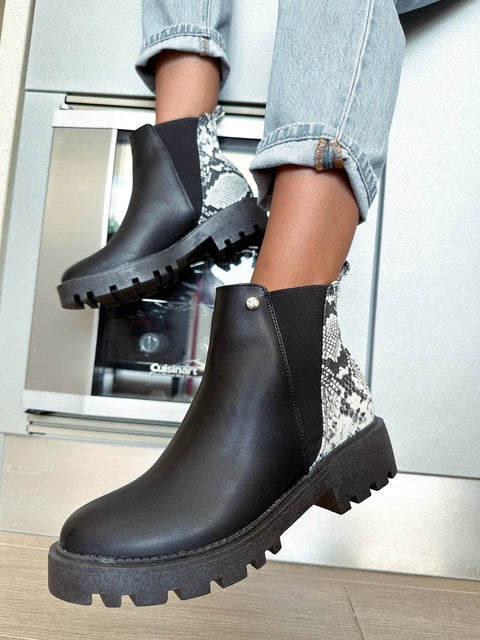 Harlem Boots Snake & Black Matte