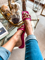 Palm Big Chain Pink Sandals