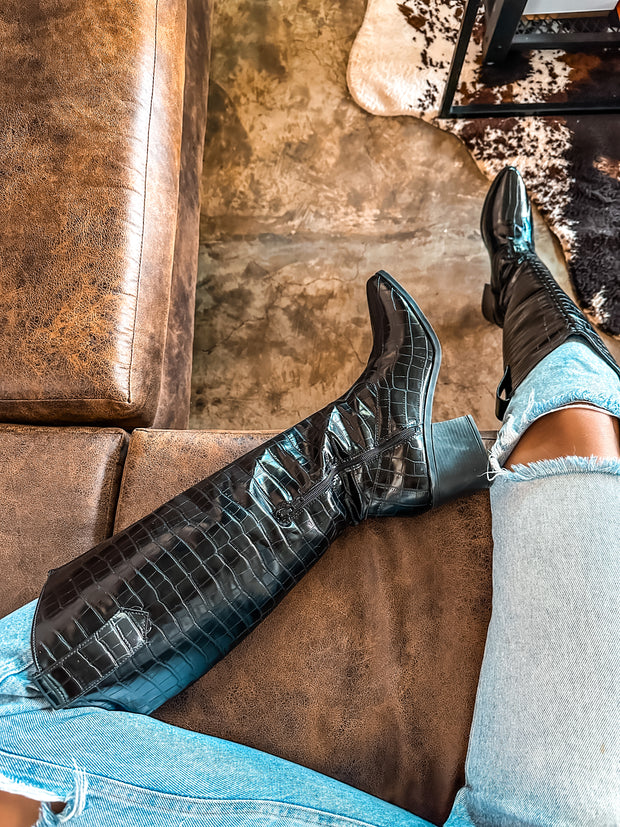 Santa Fe Drilo Black Boots