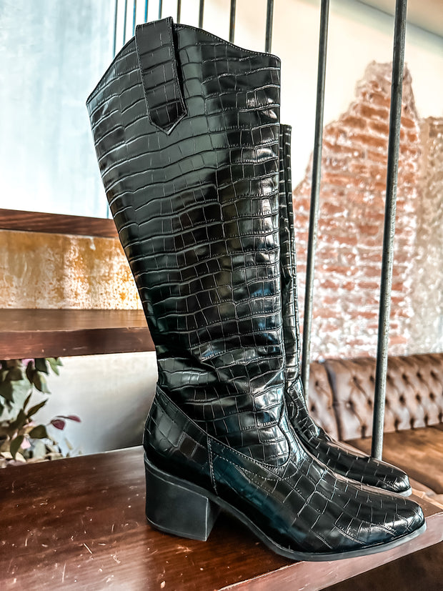 Santa Fe Drilo Black Boots