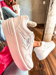 Tokio Star Glitter All White Sneakers