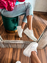 Tokio Star Glitter All White Sneakers
