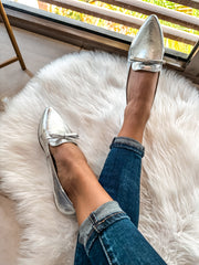 Gia Fine Knot Silver Flats