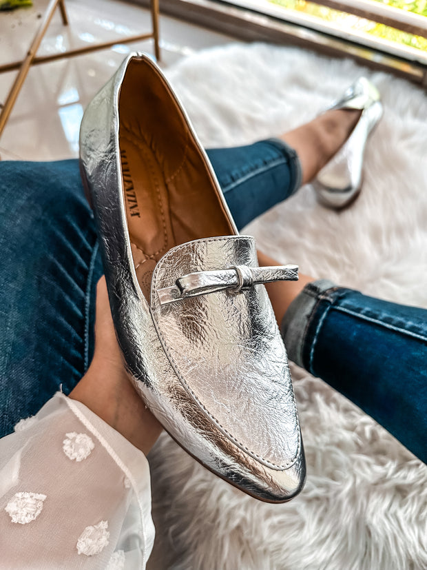 Gia Fine Knot Silver Flats