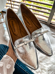 Gia Fine Knot Silver Flats